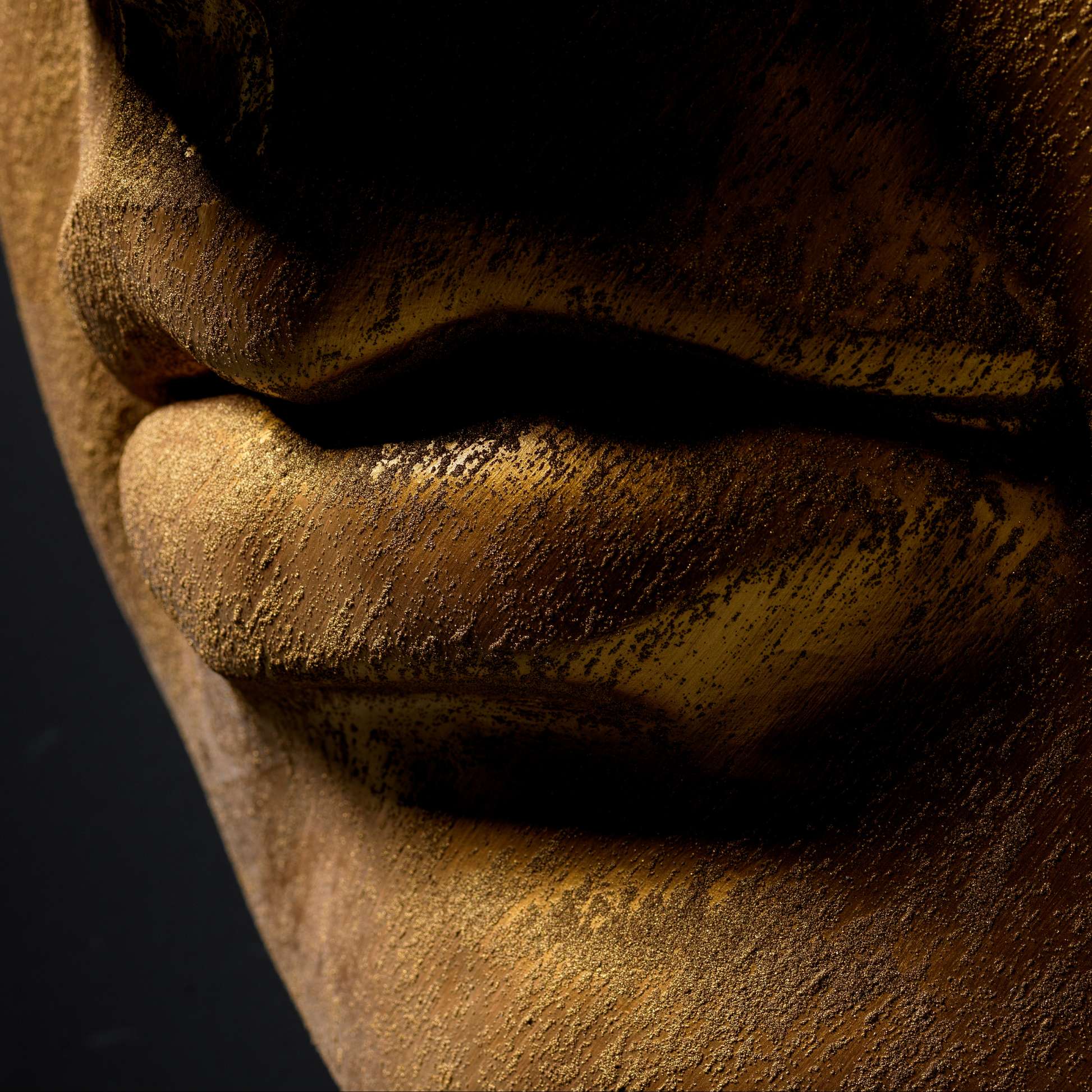 Gold Face - Wall Art