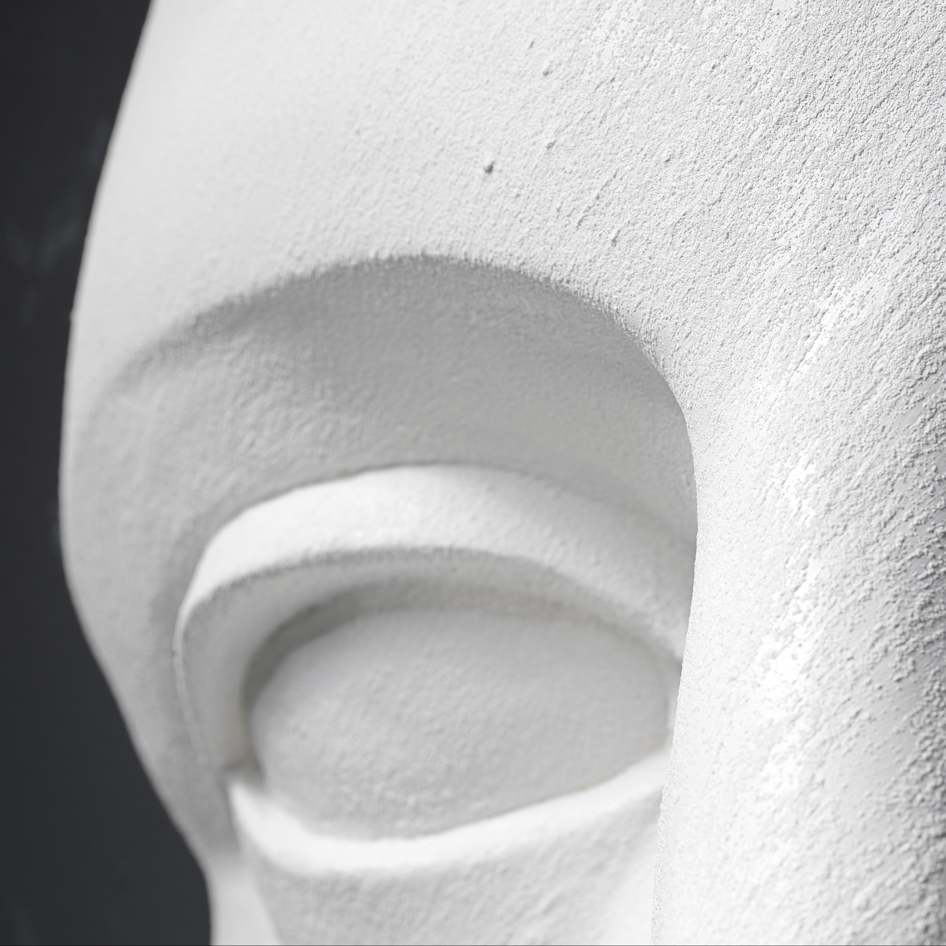 White Face Wall Art - Wall Mounted