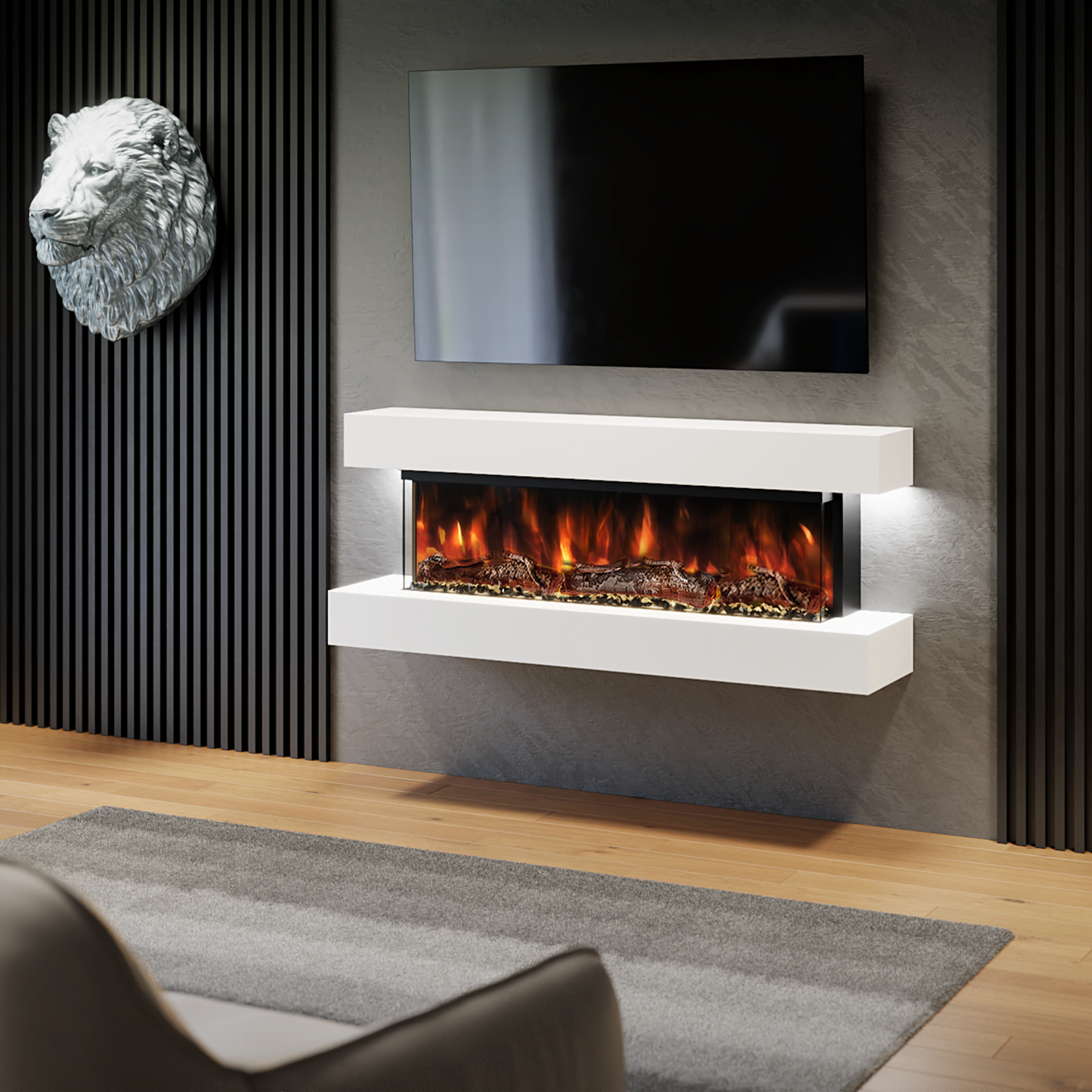 evolution fires wall mounted electric fire