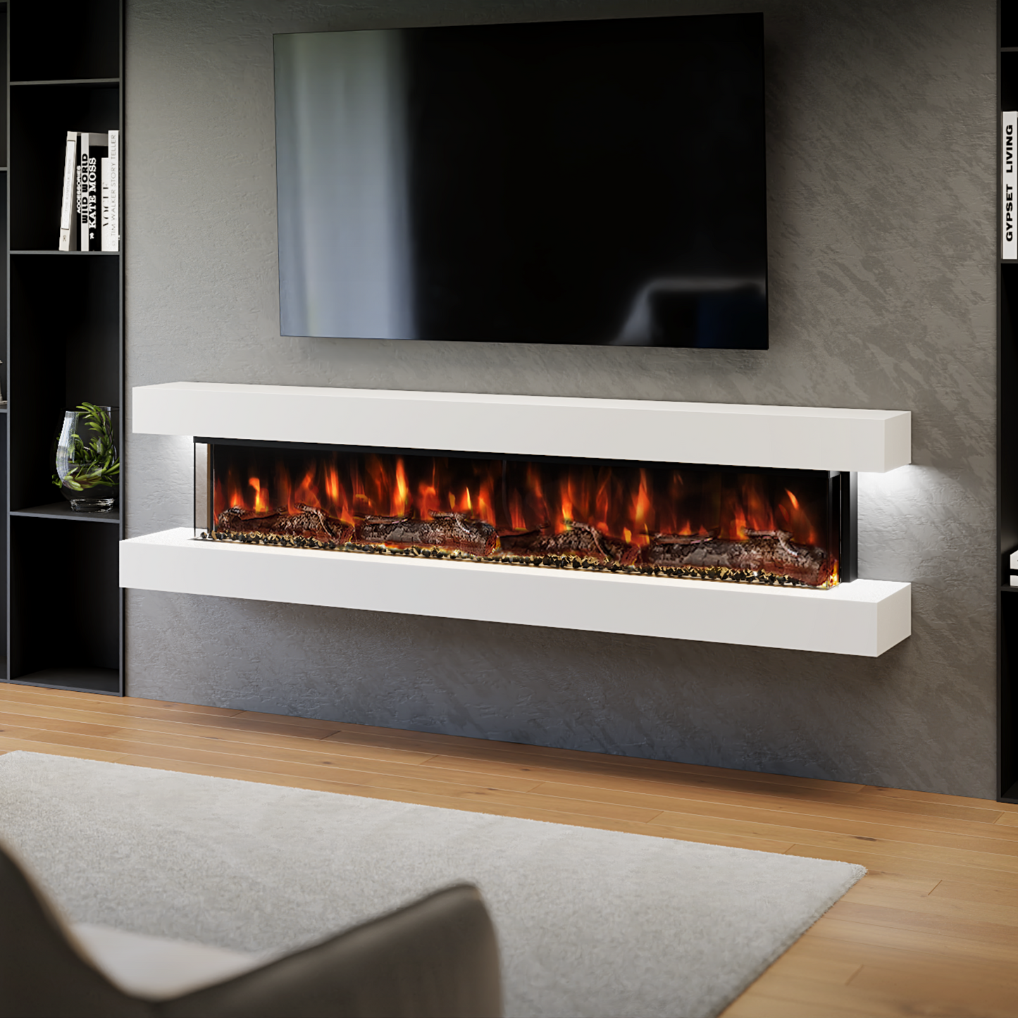 evolution fires wall mounted electric fire