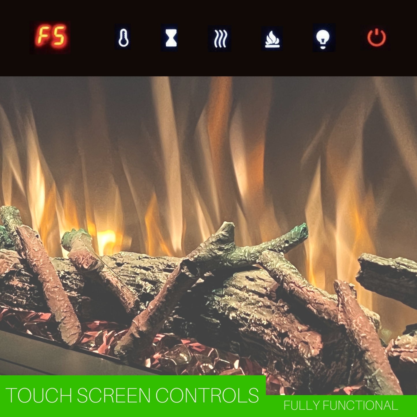 Evolution Fires - Pre-Built Media Wall Package 1 with electric fireplace