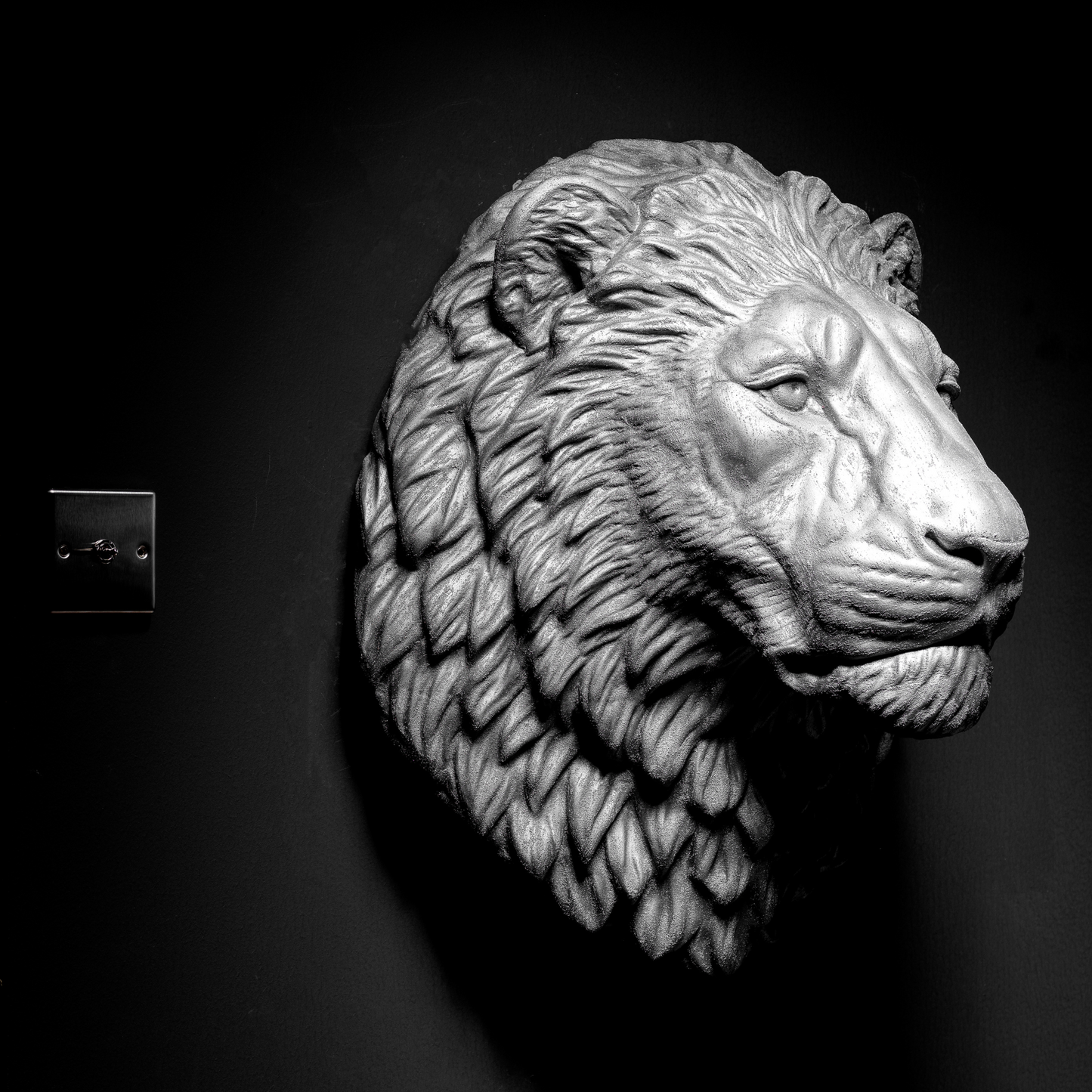 Silver Lion - Wall Art