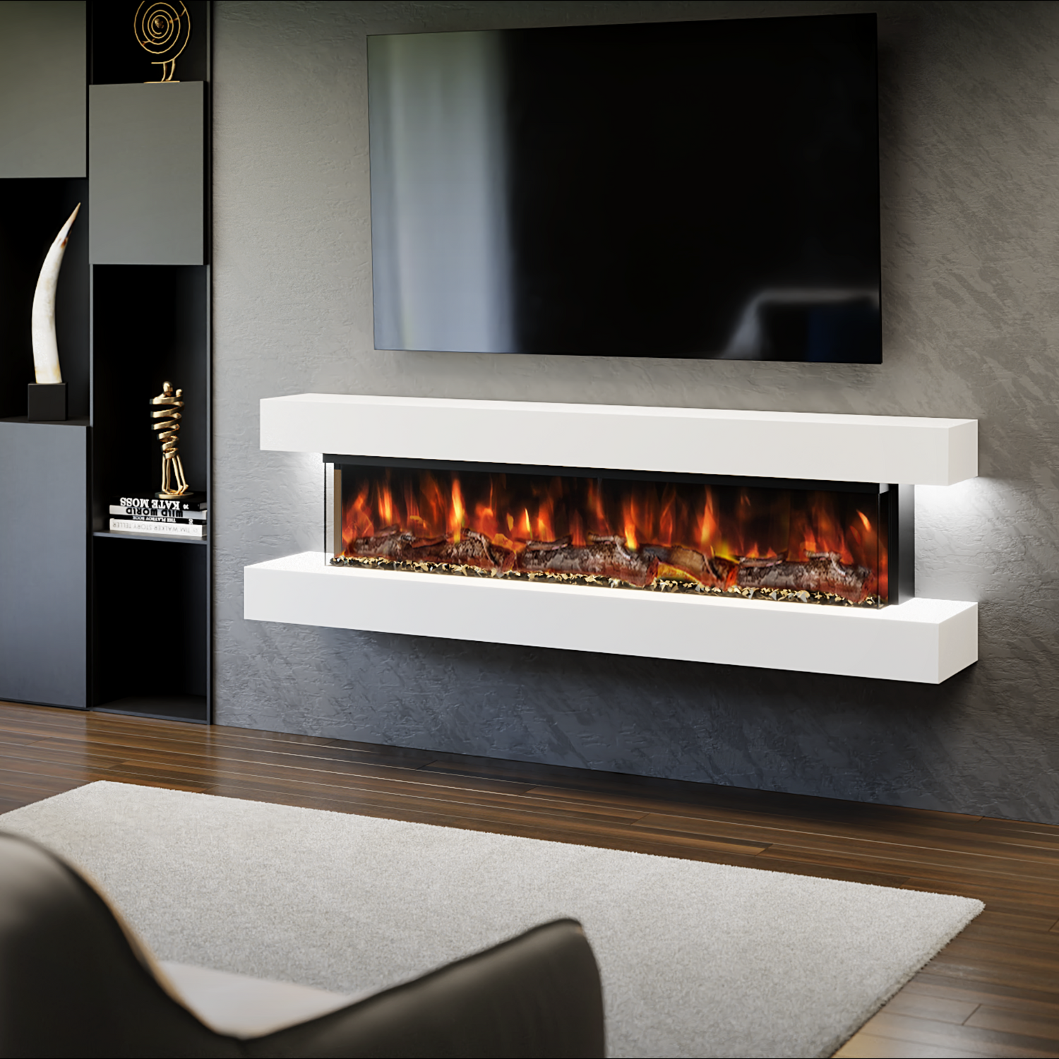 evolution fires wall mounted electric fire