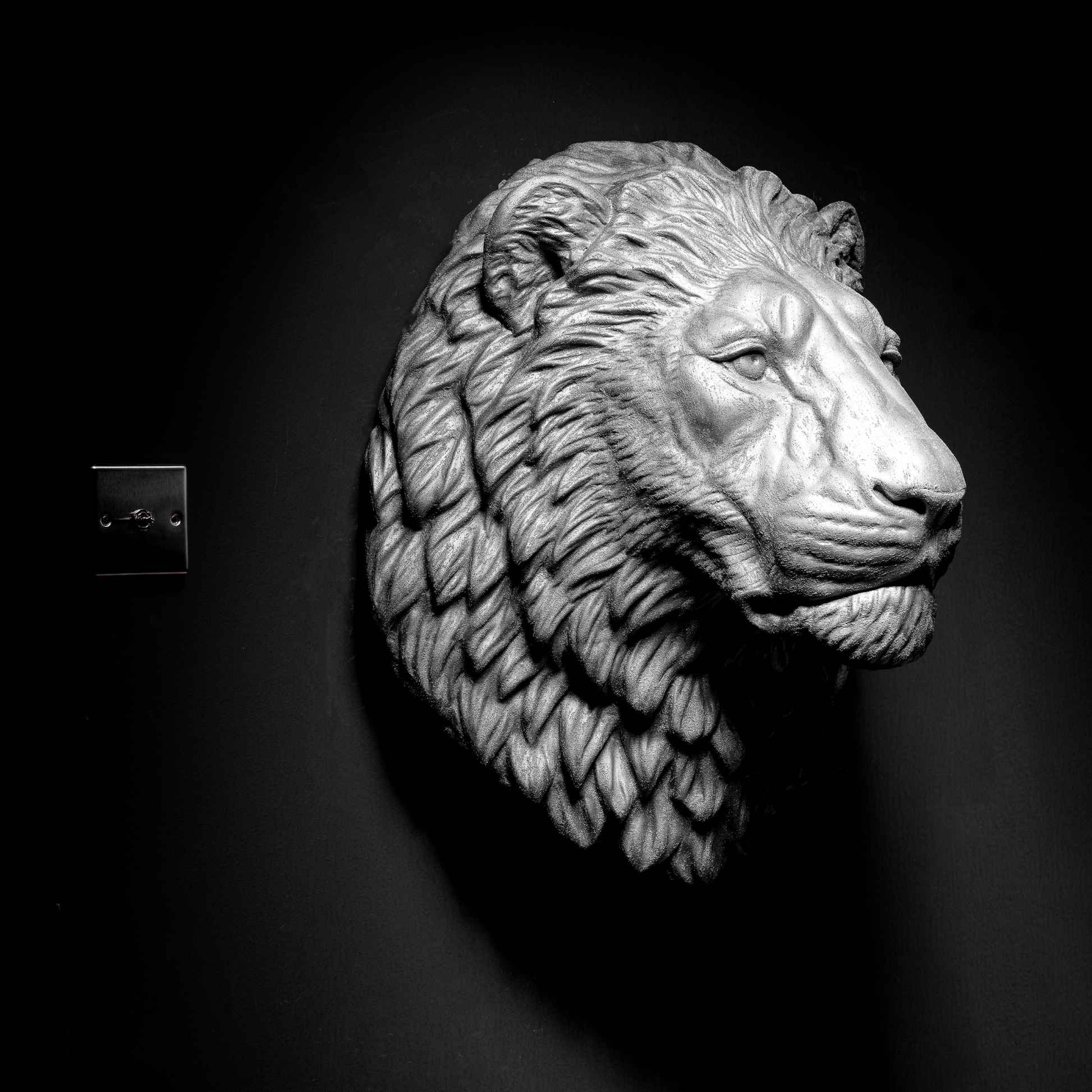 Platinum Lion - Wall Art