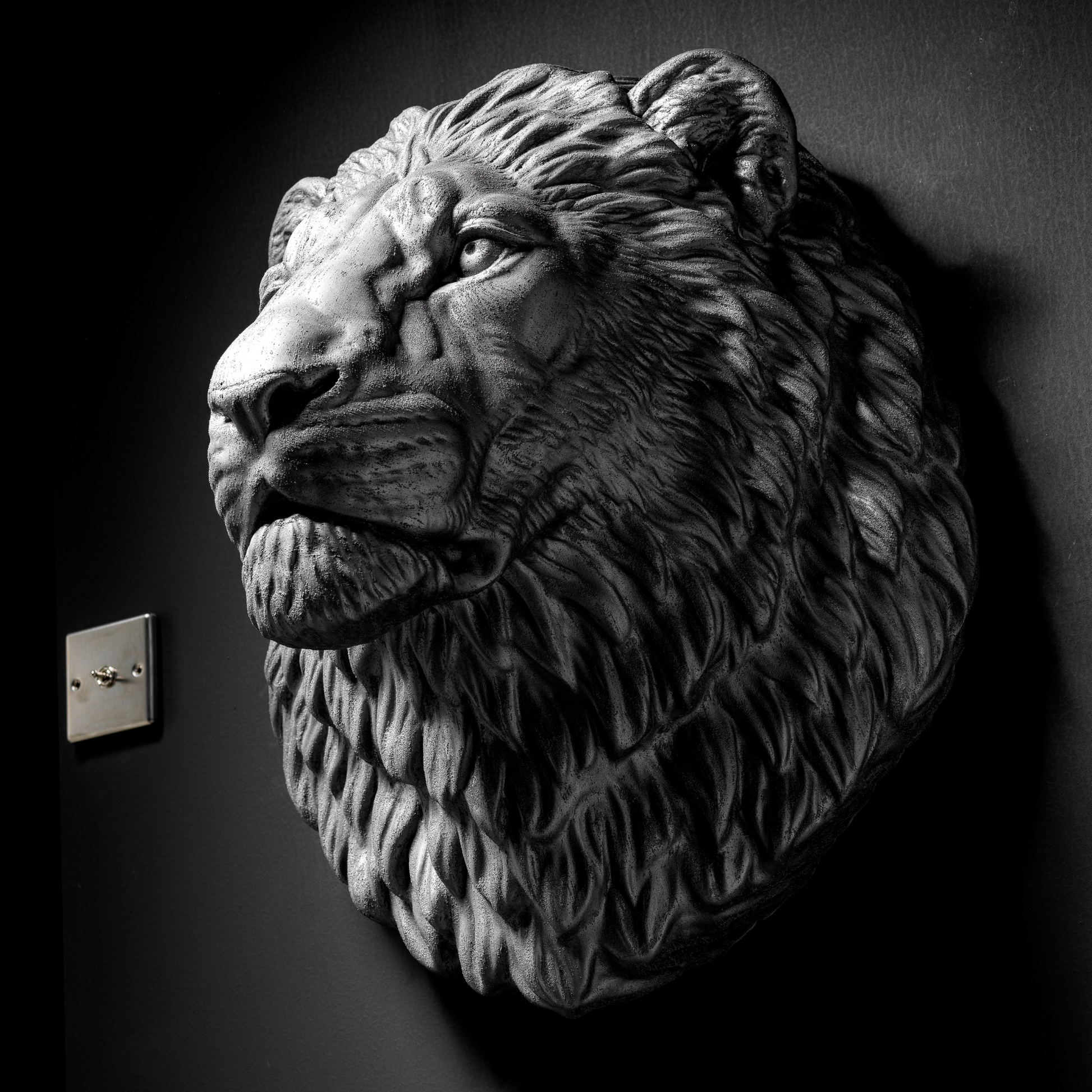 Platinum Lion - Wall Art
