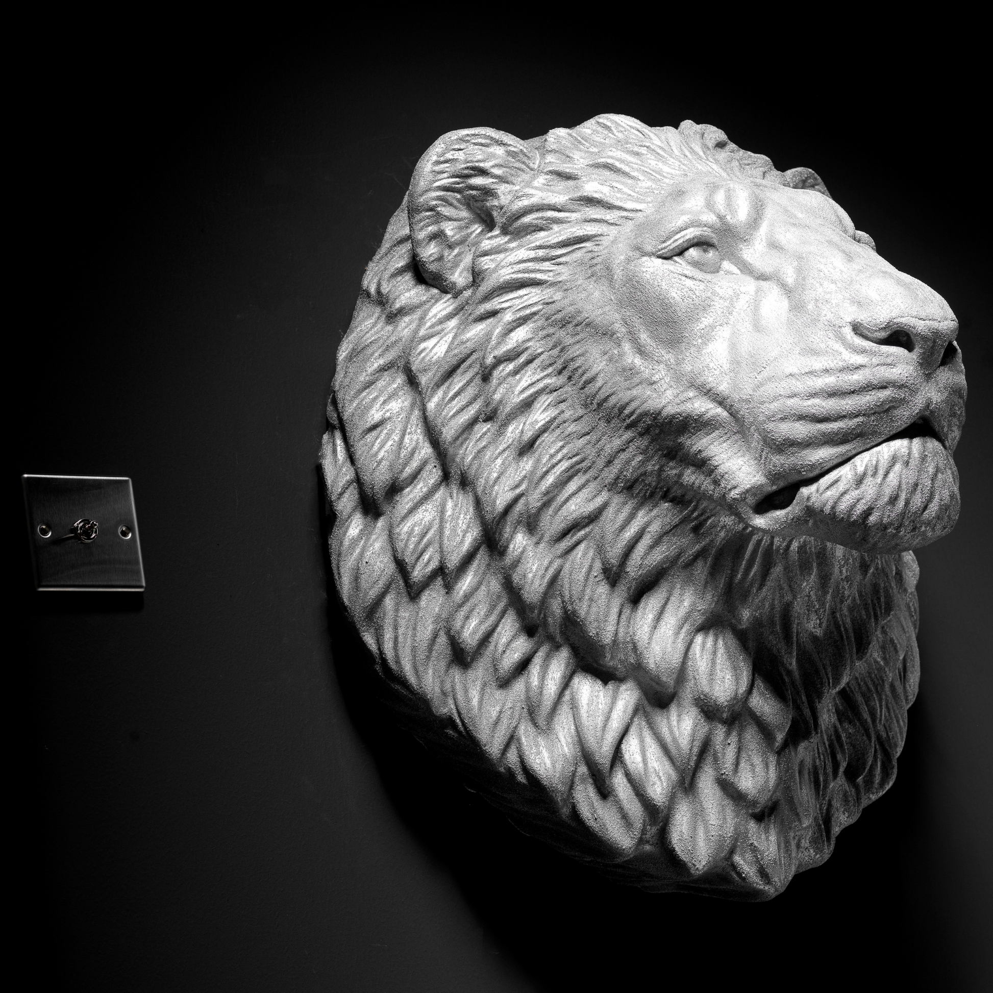 Silver Lion - Wall Art