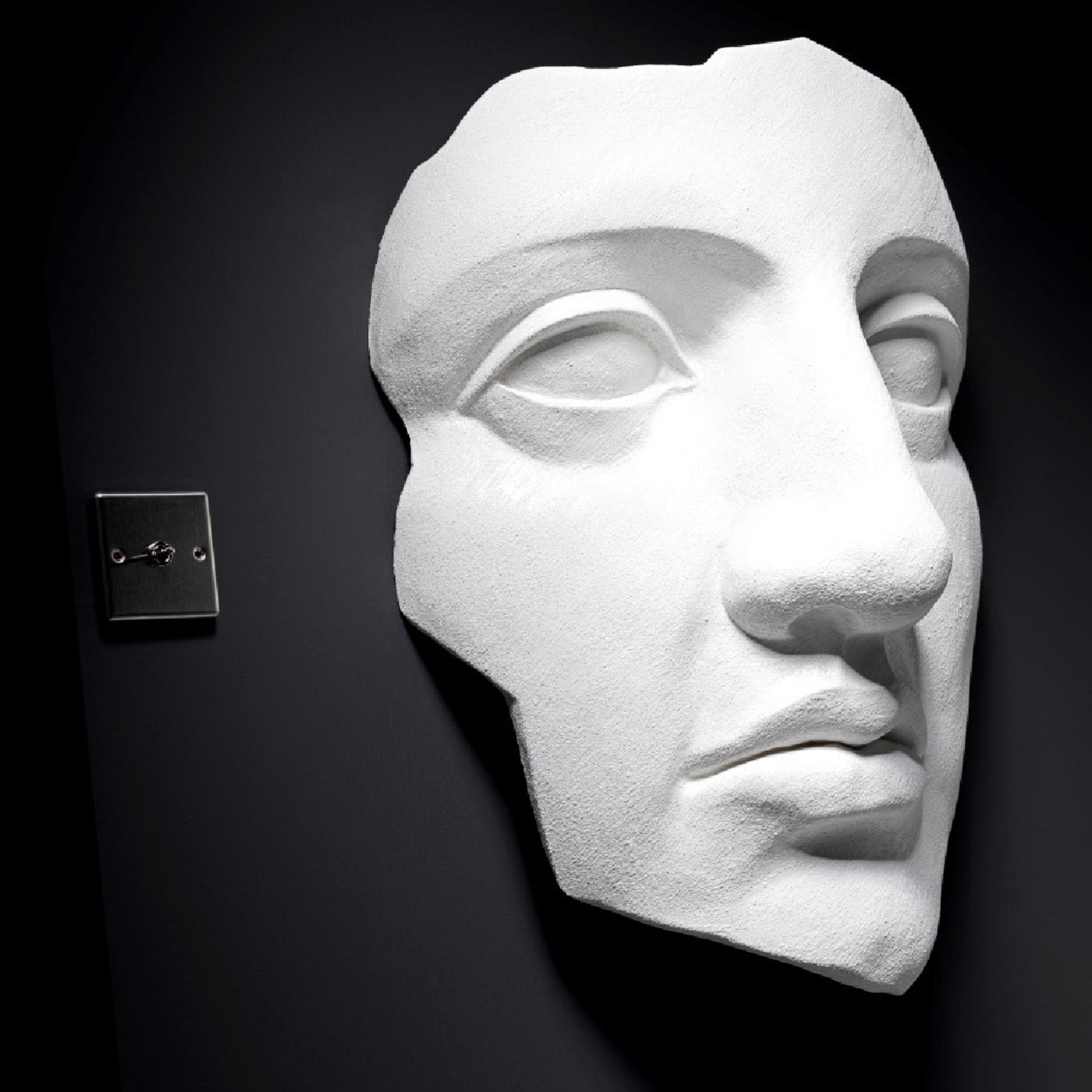 White Face Wall Art - Wall Mounted