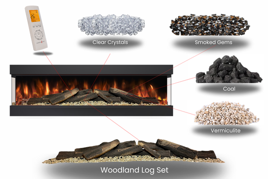 Evolution Fires Advance Series 2000 Panoramic Electric Fireplace