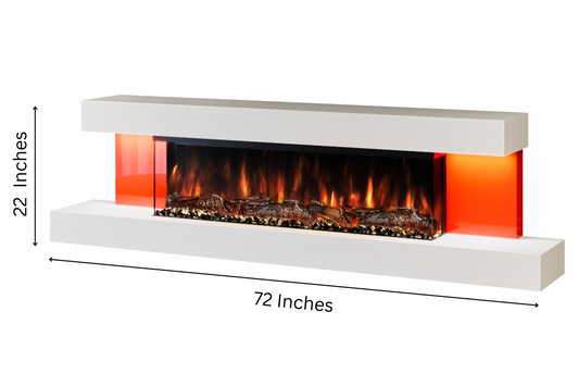Evolution Fires Alpha Wall Mounted Electric Fireplace (RP)