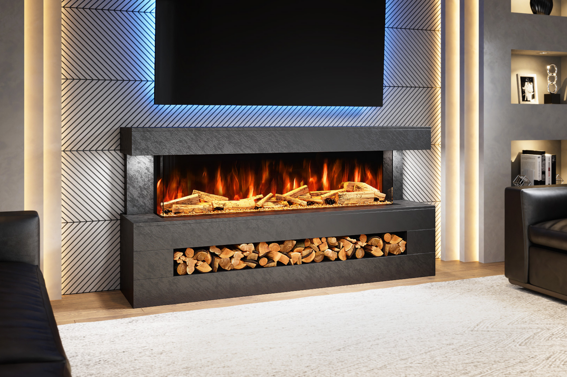 Evolution Fires - DaVinci Electric Suite (Black Stone Effect)