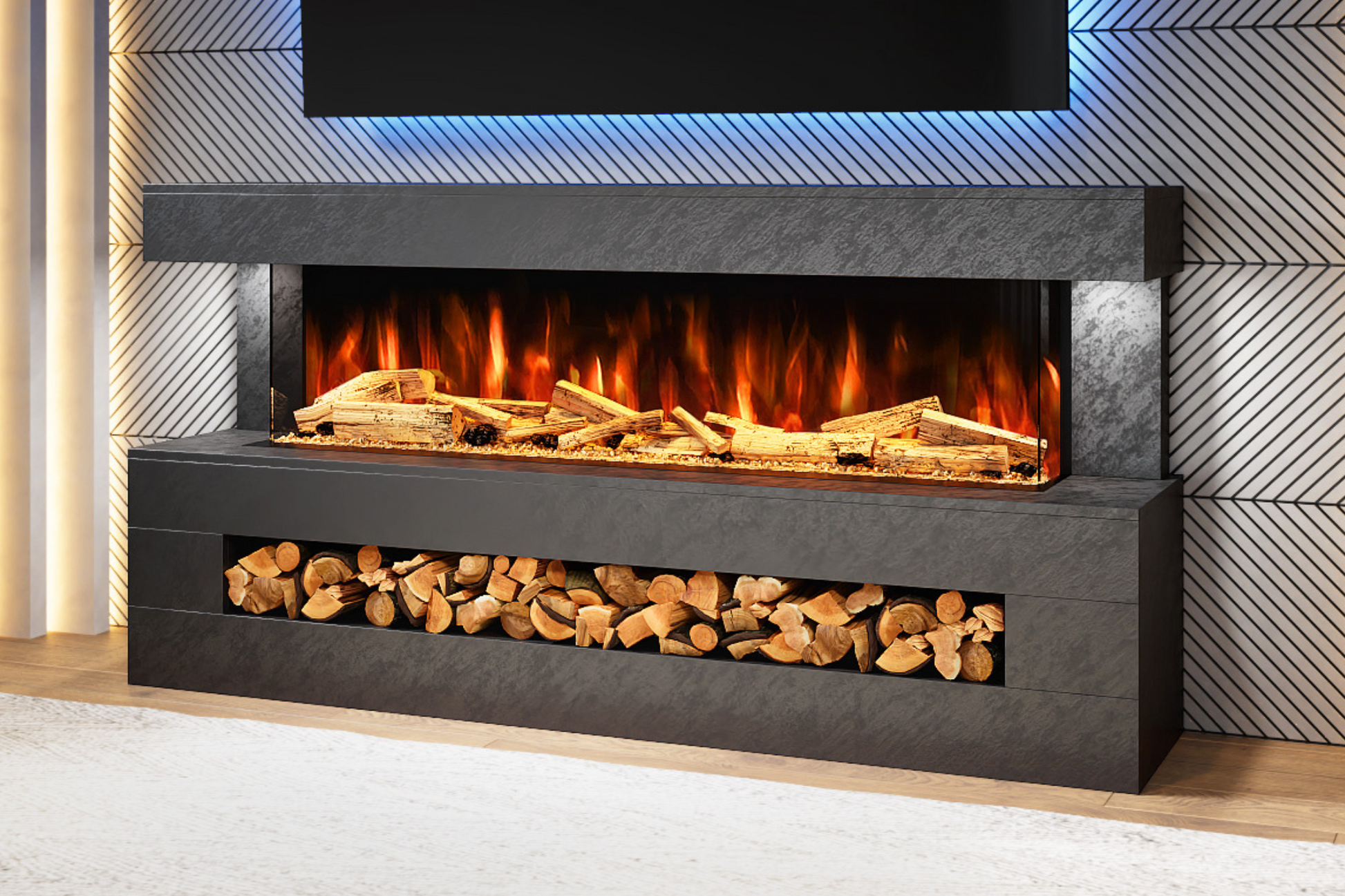 Evolution Fires - DaVinci Electric Suite (Black Stone Effect)