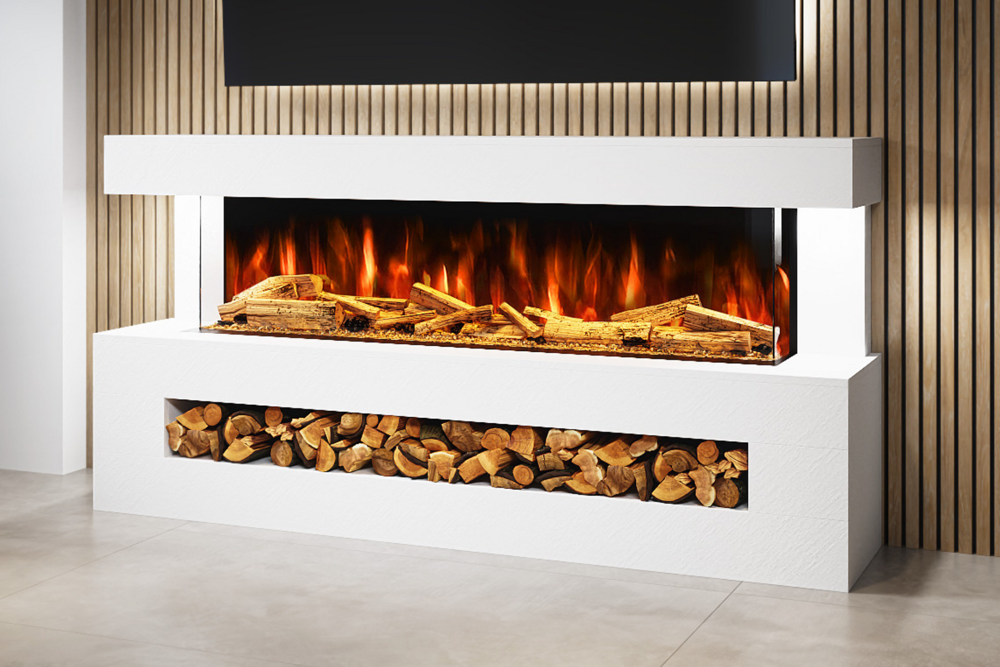 Evolution Fires - DaVinci Electric Suite (White Stone Effect)