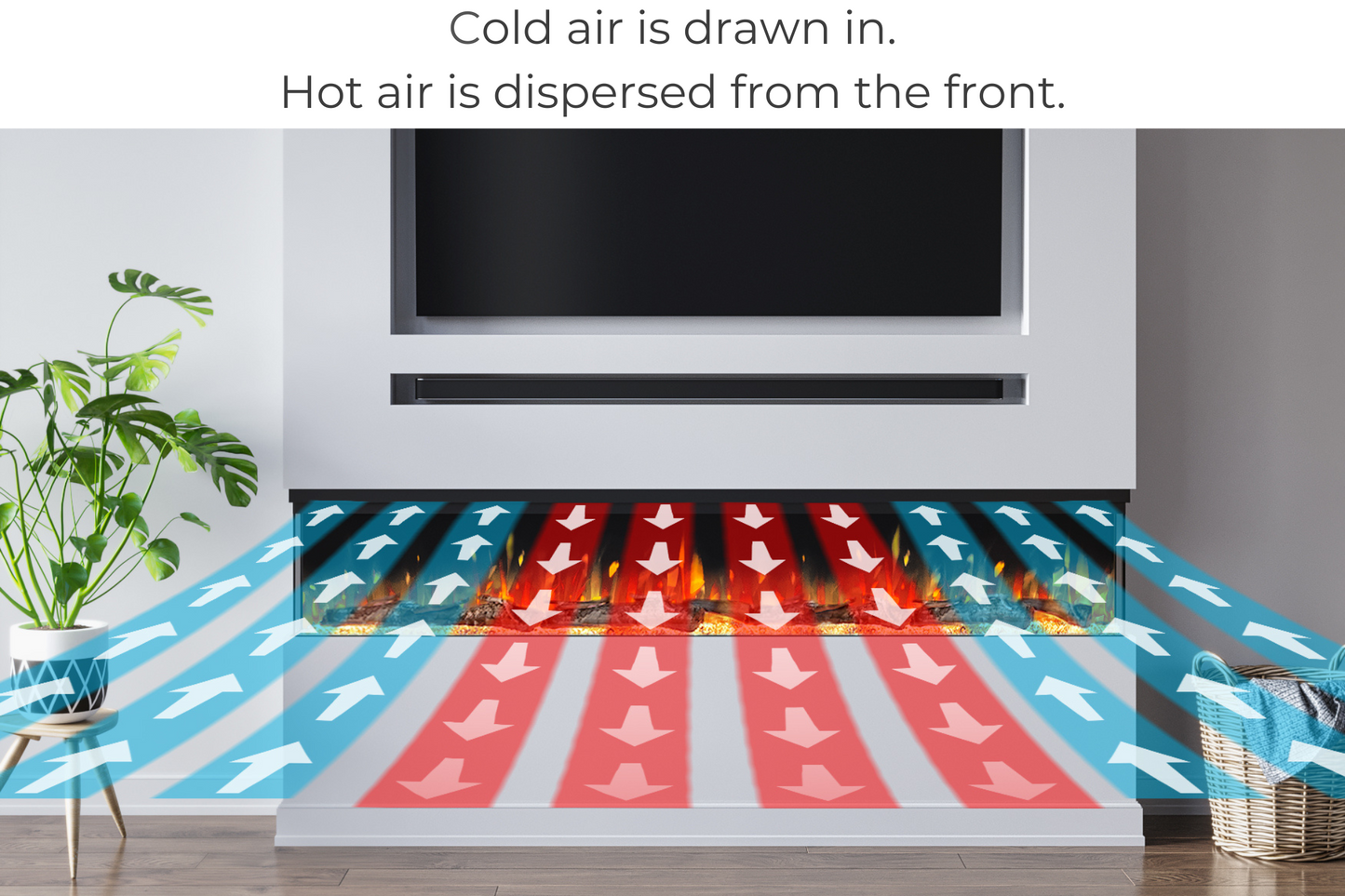 Evolution Fires - Studio 8 Wall-Mounted Electric Fireplace