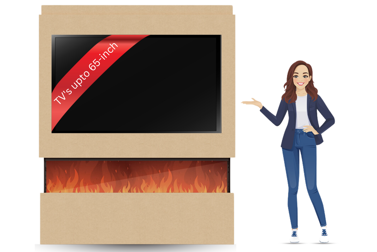 Evolution Fires - Pre-Built Media Wall Package 20 including Electric Fire