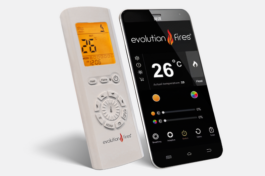 Evolution Fires Evervue 72 LCD Real Flame Electric Fireplace (APP Control)