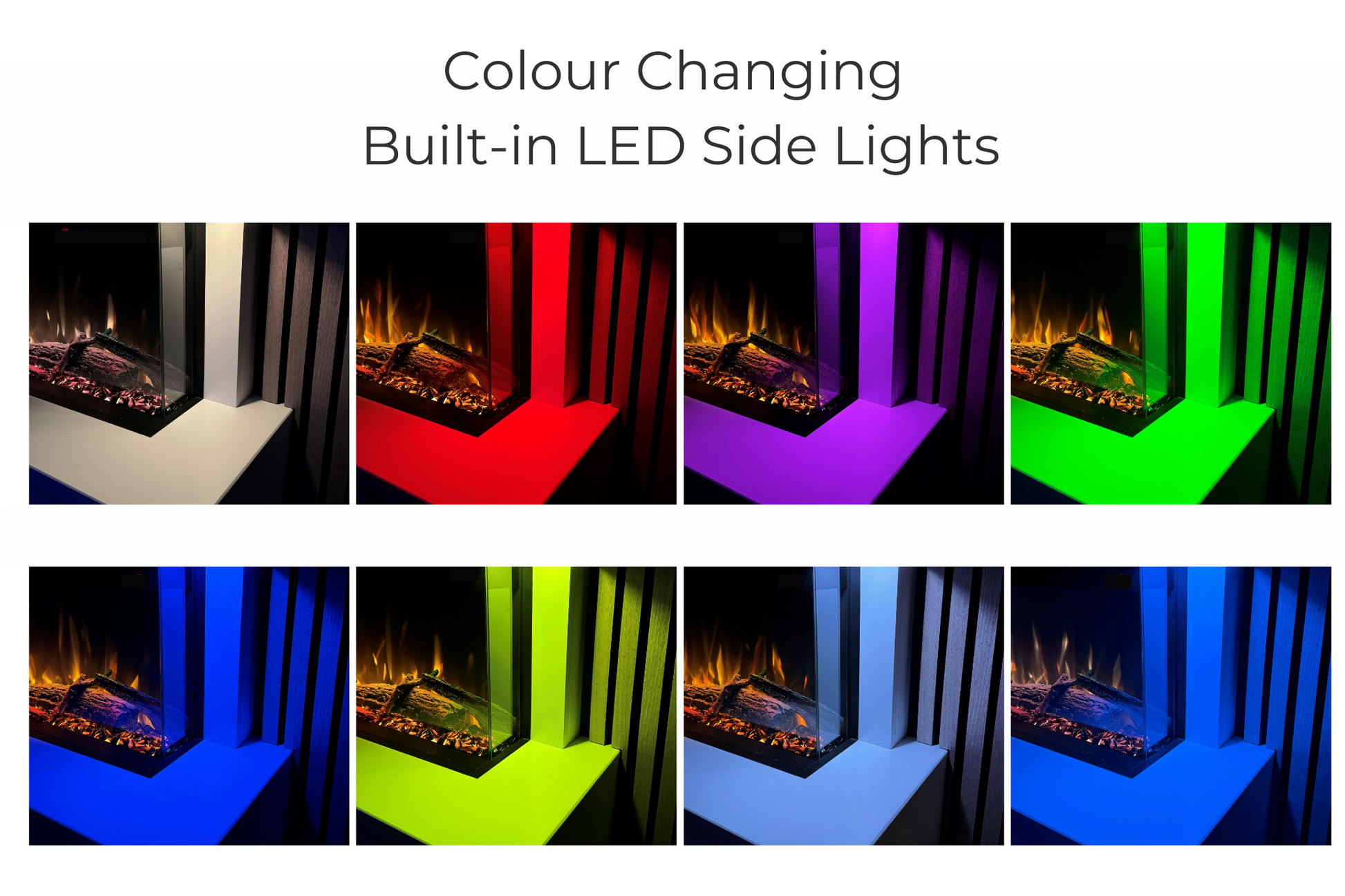 Evolution Fires - Studio 8 Wall-Mounted Electric Fireplace