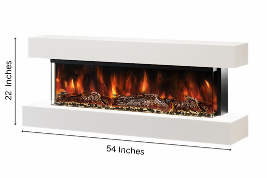 Evolution Fires - Studio 4 Wall-Mounted Electric Fireplace