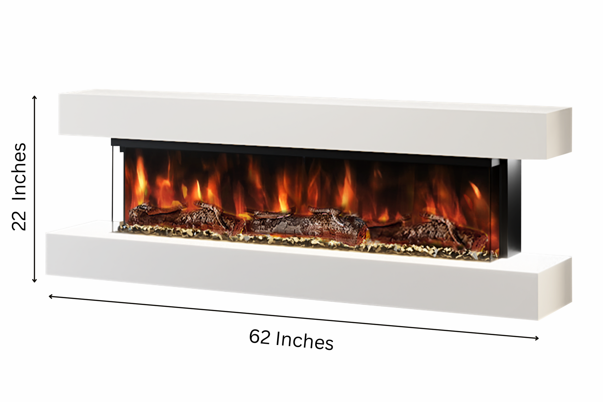 Evolution Fires - Studio 5 Wall-Mounted Electric Fireplace