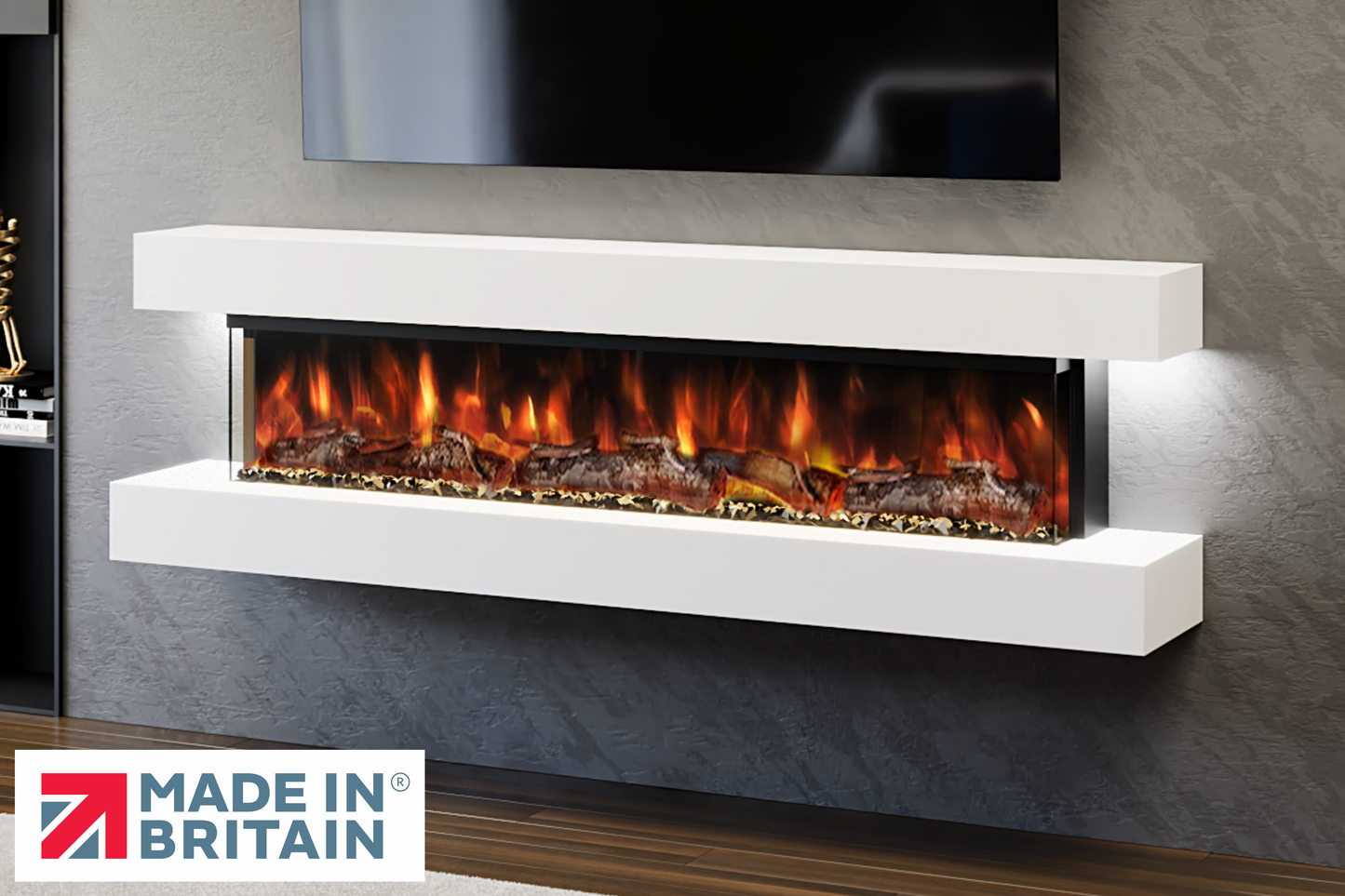 Evolution Fires - Studio 6 Wall-Mounted Electric Fireplace
