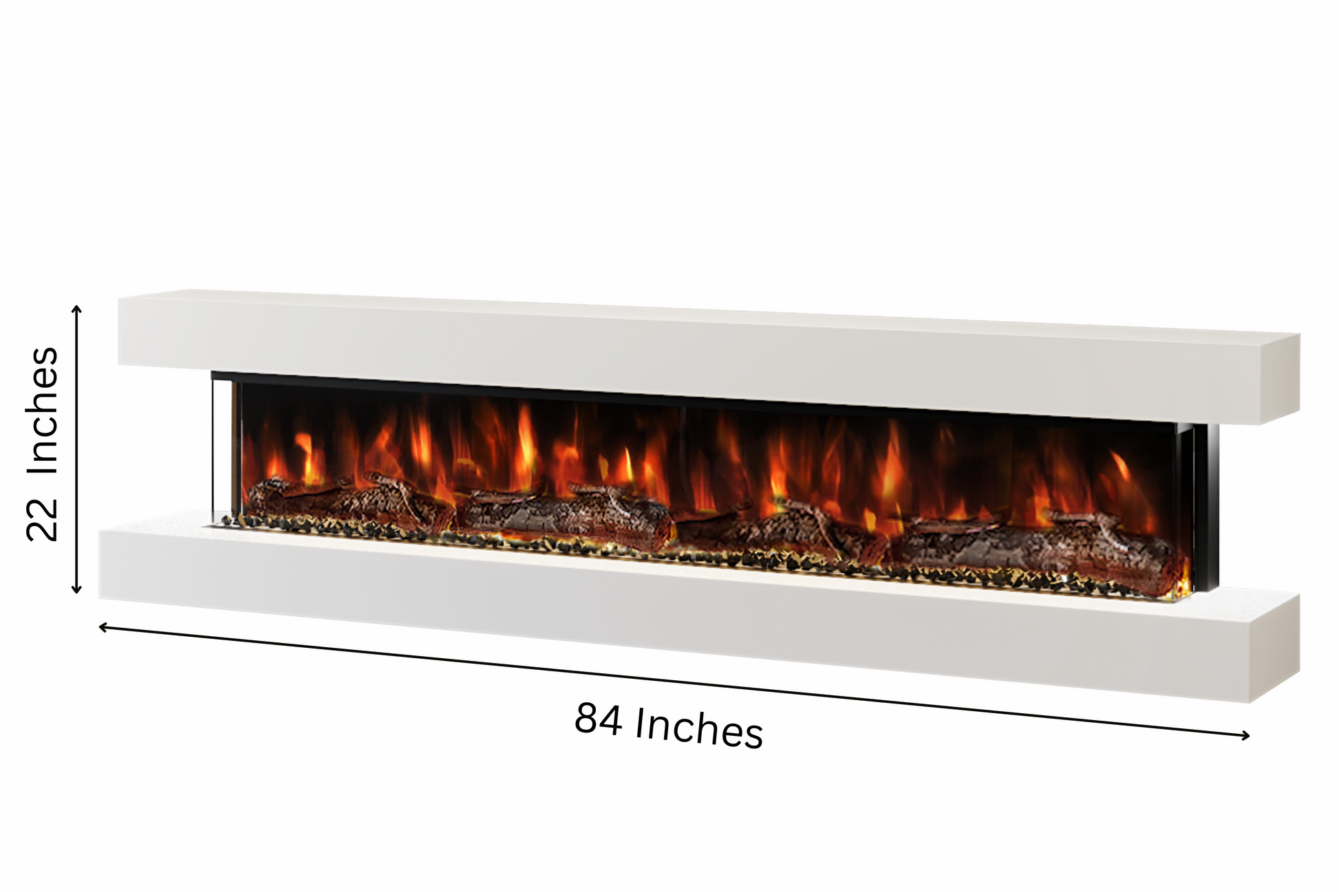 Evolution Fires - Studio 7 Wall-Mounted Electric Fireplace