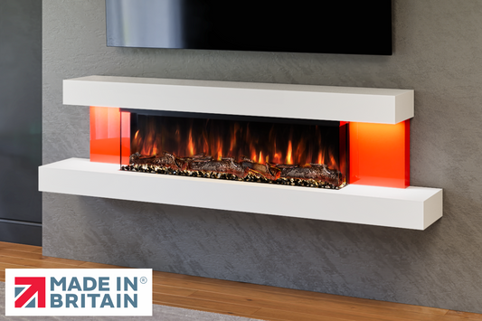 Evolution Fires Alpha Wall Mounted Electric Fireplace (RP)