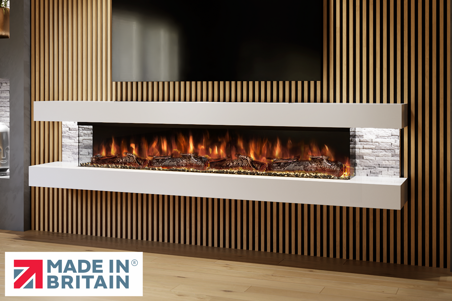 Evolution Fires - Landscape - Wall-Mounted Electric Fireplace