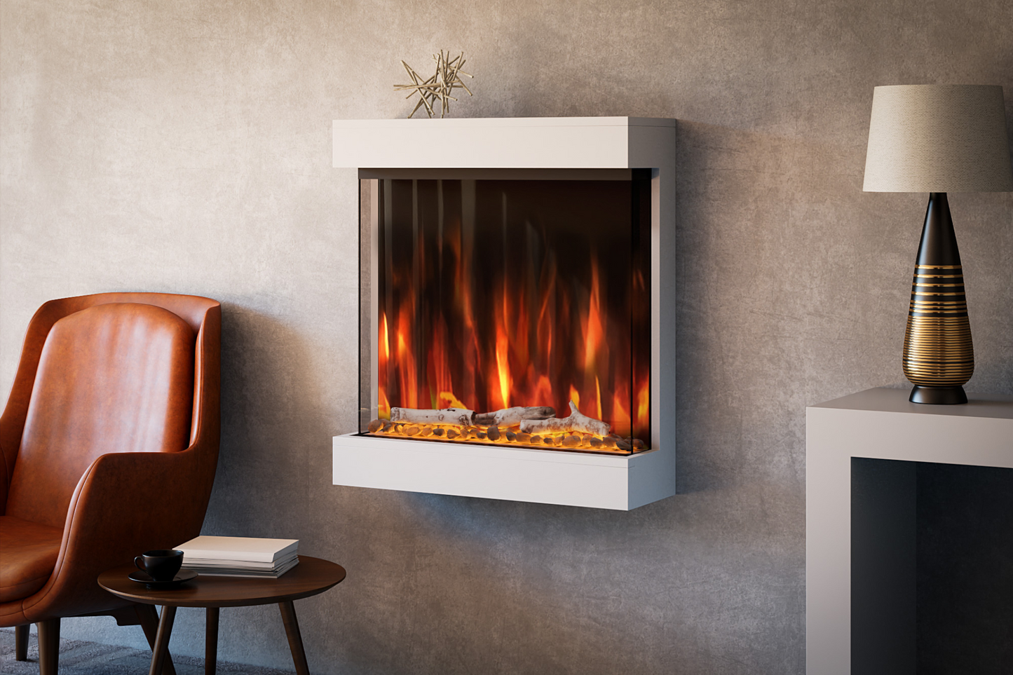 Salaman - Wall Mounted Electric Fireplace