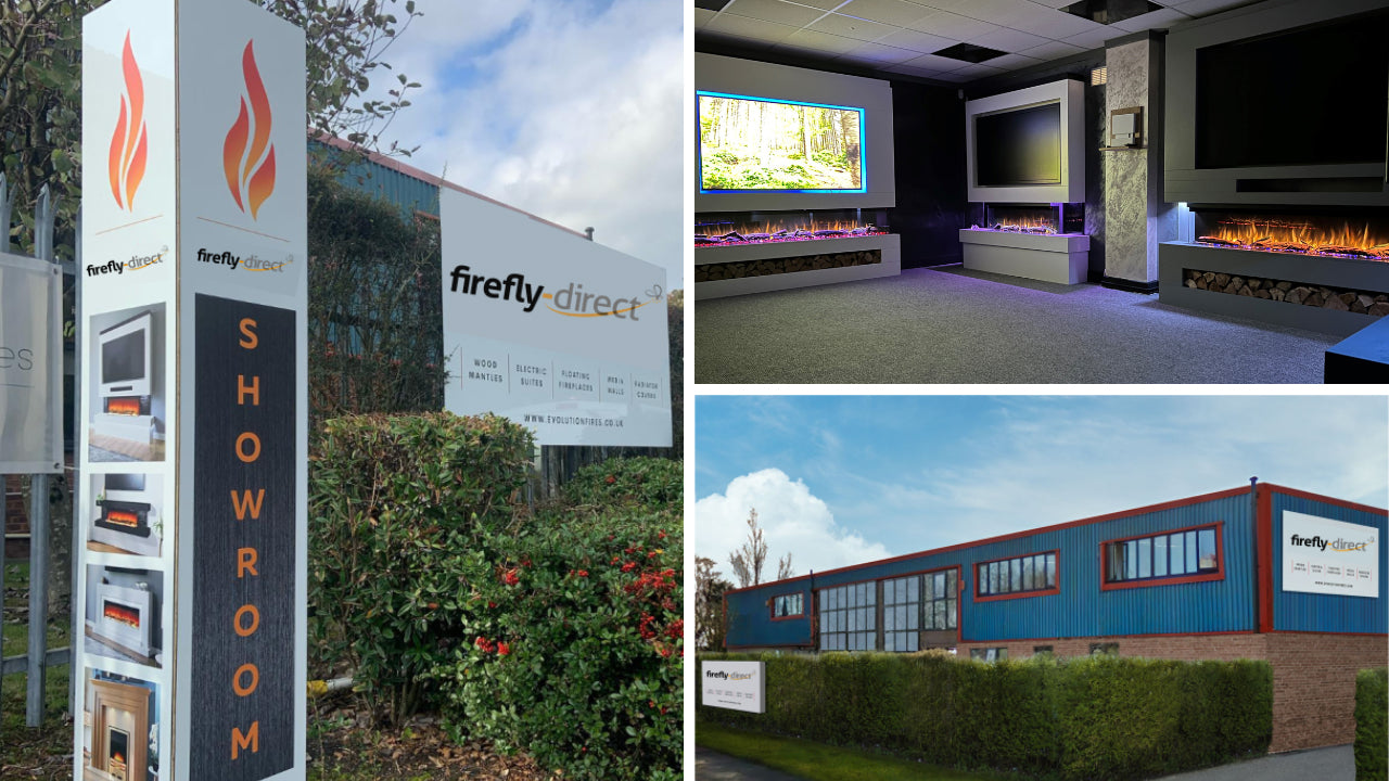 Evolution Fires - Nivarna Electric Fireplace Suite (Cream)