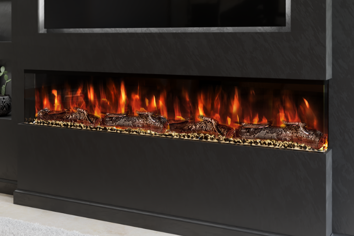 Evolution Fires - Spectrum Series 72 Inch Media Wall Fire