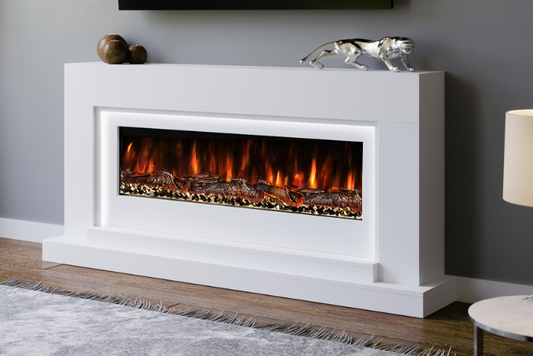 Evolution Fires - Nivarna Fireplace Suite (White)