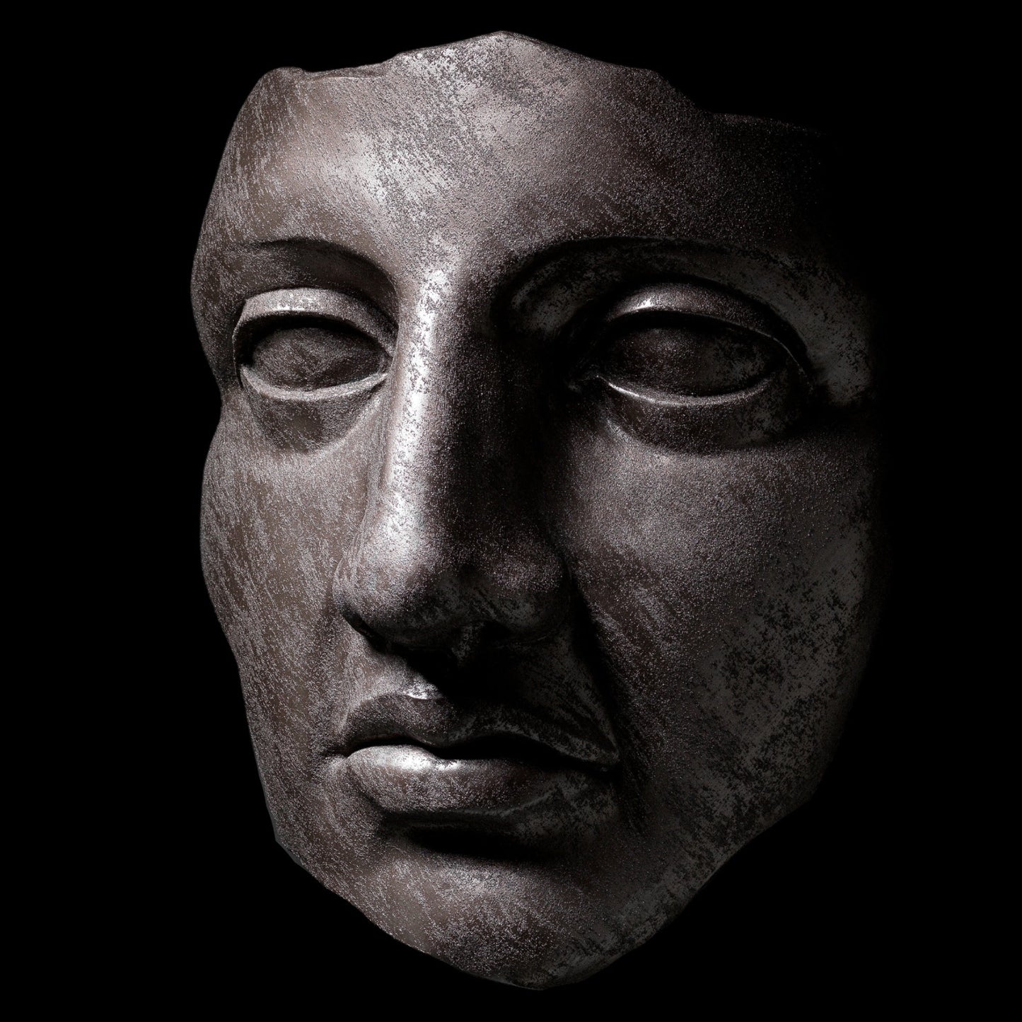 Extra Large 3D Wall Art Face Sculpture ( Bronze Venetian Plaster)
