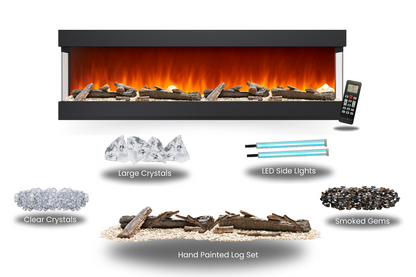 Crystal - Wall Mounted Electric Fireplace
