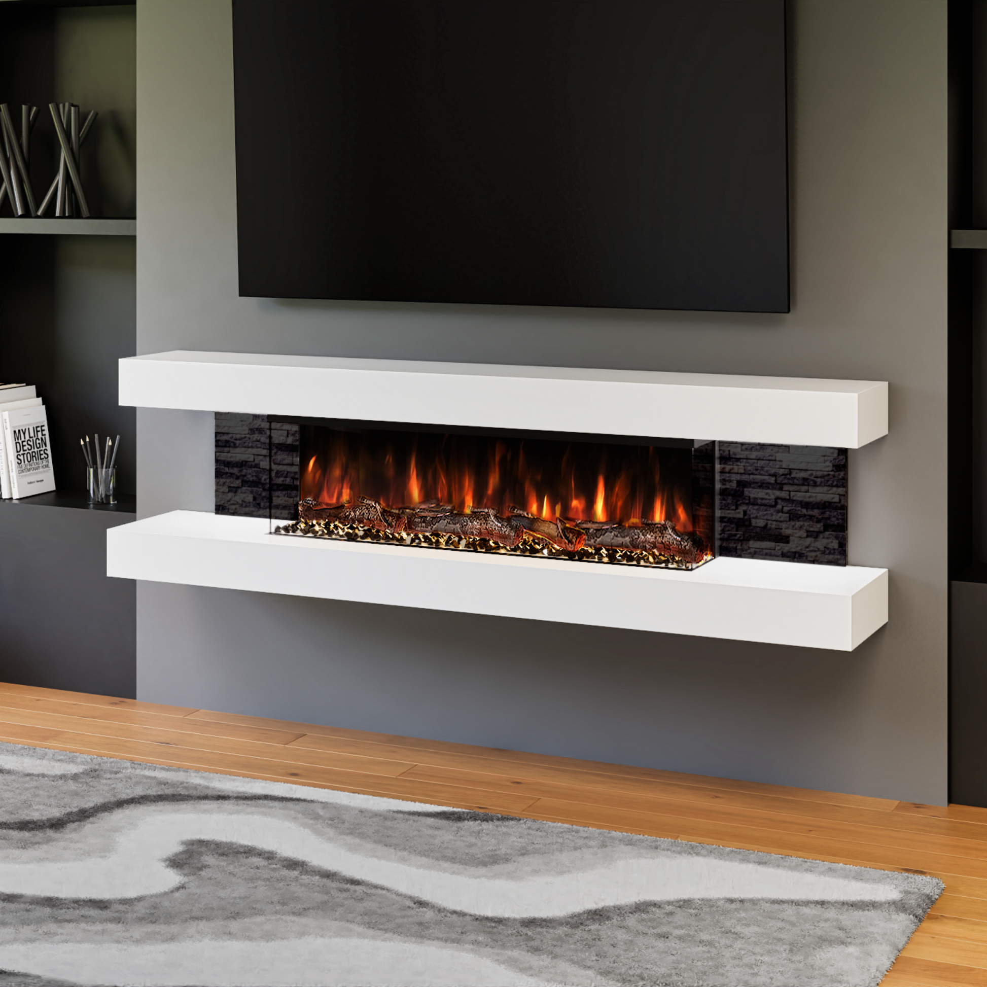evolution fires wall mounted electric fire