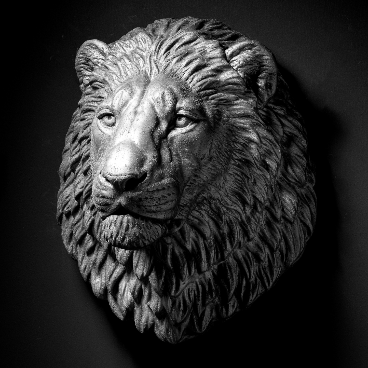 Platinum Lion - Wall Art