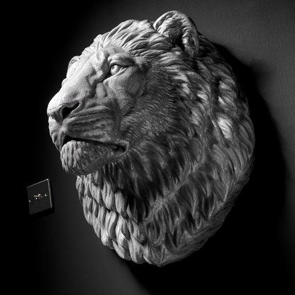 Silver Lion - Wall Art