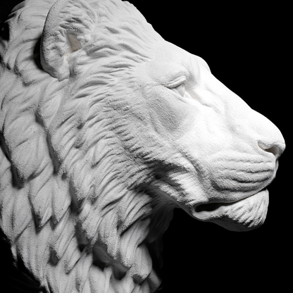 White Lion Wall Art