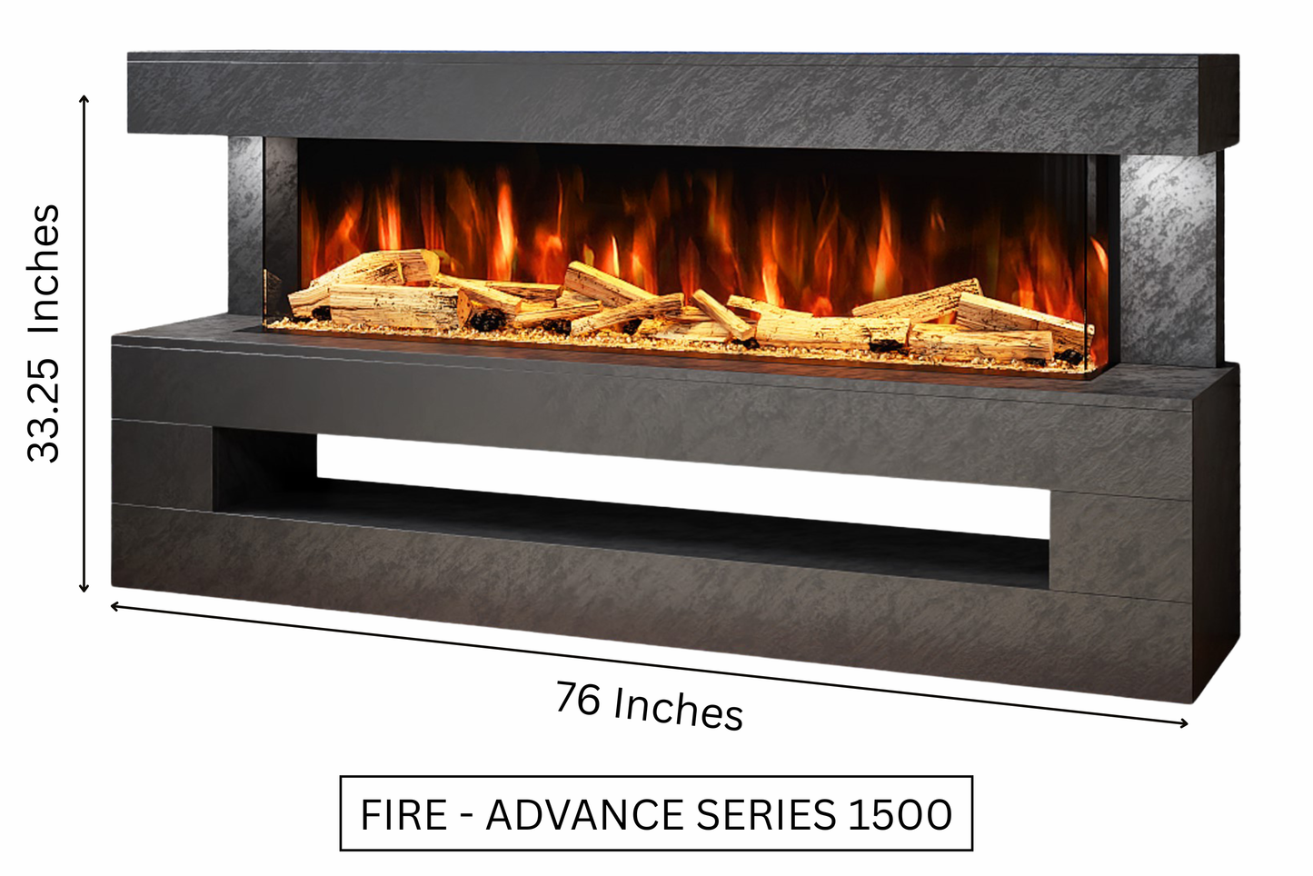 Evolution Fires - DaVinci Electric Suite (Black Stone Effect)