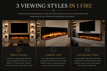 Evolution Fires Advance Series 1300 Panoramic Electric Fireplace