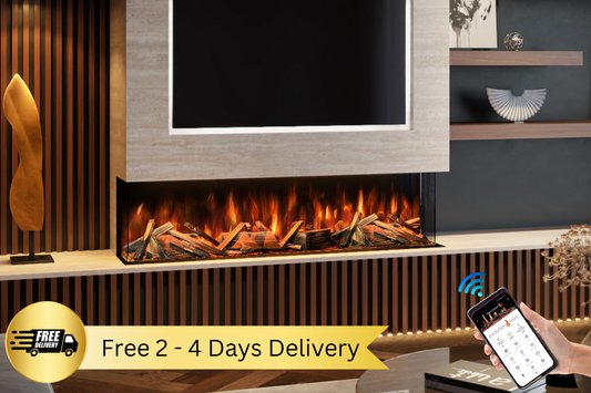 Evolution Fires Advance Series 1500 Media Wall Electric Fireplace