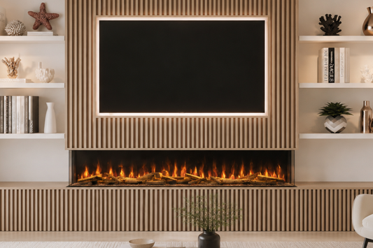 Evolution Fires Advance Series 1800 Media Wall Electric Fireplace