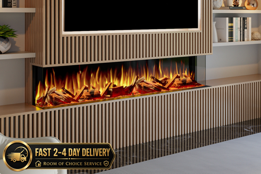 Evolution Fires Advance Series 1800 Media Wall Electric Fireplace
