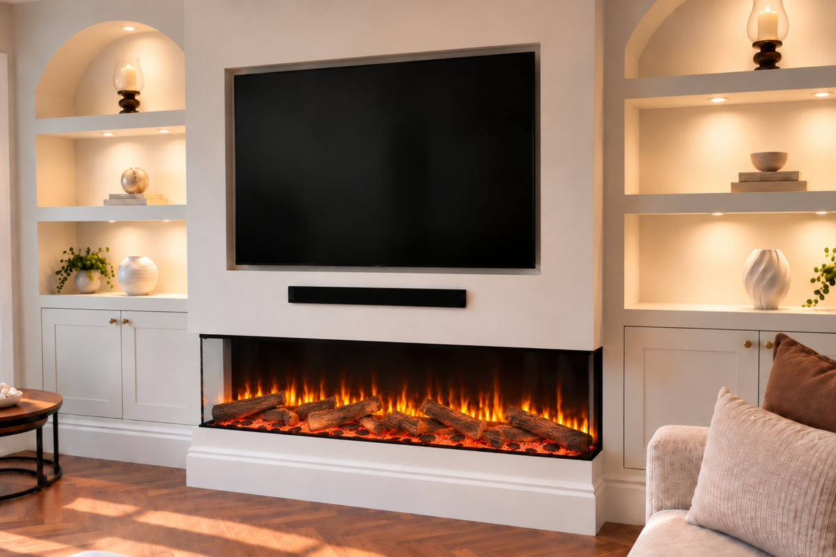 Evolution Fires Advance Series 1500 Media Wall Electric Fireplace