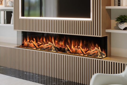 Evolution Fires Advance Series 1800 Media Wall Electric Fireplace