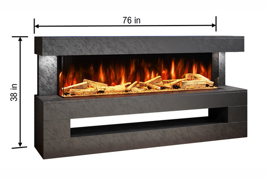 Evolution Fires - DaVinci Electric Suite (Grey Stone Effect)