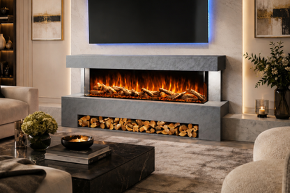 Evolution Fires - DaVinci Electric Suite - Grey Stone Effect