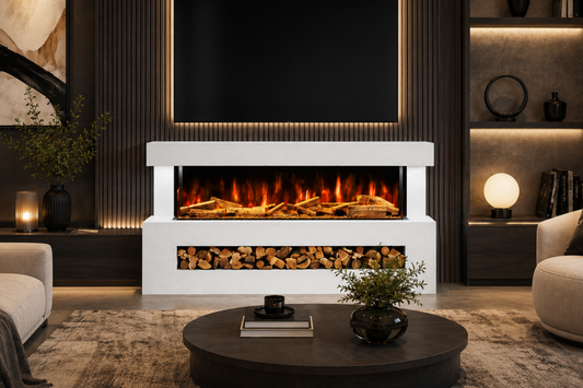 Evolution Fires - DaVinci Electric Suite (White Stone Effect)