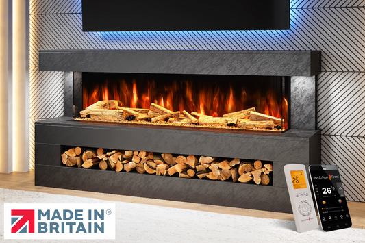 Evolution Fires - DaVinci Electric Suite (Black Stone Effect)