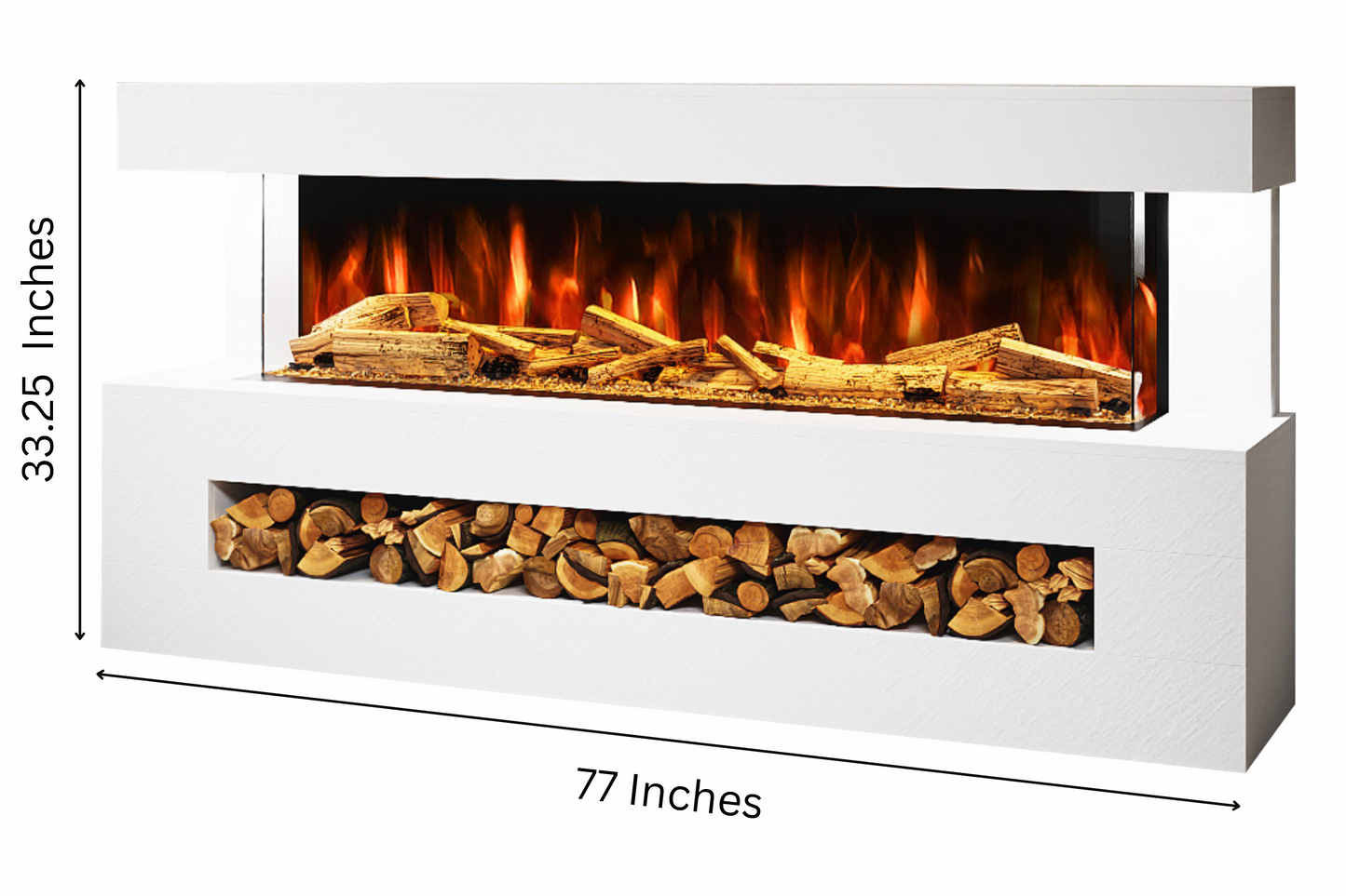 Evolution Fires - DaVinci Electric Suite (White Stone Effect)