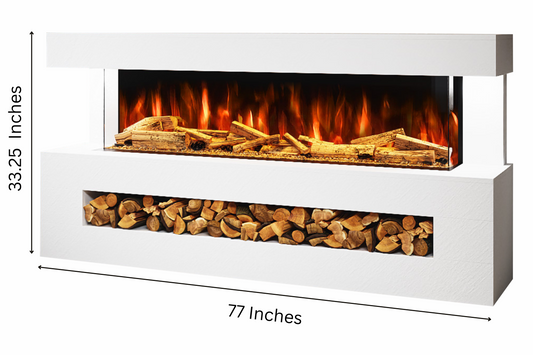 Evolution Fires - DaVinci Electric Suite (White Stone Effect)