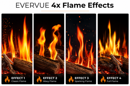 Evolution Fires Evervue 60 LCD Real Flame Electric Fireplace (APP Control)